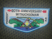 MINT OA Flap Lodge 44 Witauchsoman Light Blue Border 20th Anniversary picture