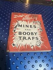 EXTREMELY SCARCE WWII MILITARIA 'Don't Get Killed By Mines & Booby Traps 1944 US picture