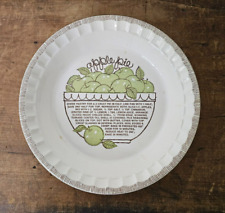 Vintage Royal China Country Harvest Apple Pie Baker Pie Plate with Recipe picture