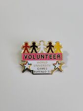 World University Games Volunteer Badge Lapel Pin Buffalo New York 1993 picture