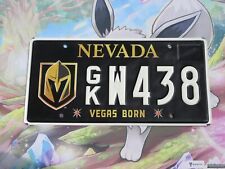 Nevada Vegas Born License Plate Vegas Golden Knights National Hockey League NHL picture