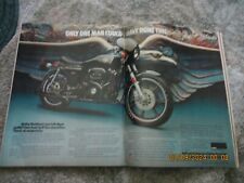 1977 Harley Davidson 1000 XLCR Cafe Racer Cycle ad 2 sep. pages Smoke Free picture
