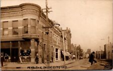 Real Photo Postcard Pearl Street East in Union City, Indiana picture