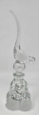 Vintage Gunderson Pairpoint Long Tail Love Bird Glass Perfume Bottle Art  picture
