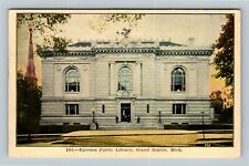 Grand Rapids, Ryerson Public Library Opened 1904 Michigan c1909 Vintage Postcard picture