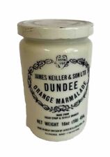 Vintage James Keiller & Son Dundee Orange Marmalade Jar with Original Lid 16 oz picture