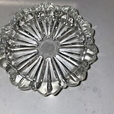 Vintage Mid Century Modern Clear Glass Ashtray beautiful picture