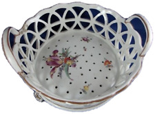 Antique 18thC Fuerstenberg Porcelain Reticulated Strainer Basket Porzellan Korb picture