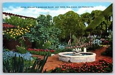 California San Diego Patio Ramona's Marriage Place Old Town Vintage Postcard picture