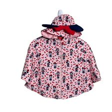 Disney Baby Poncho Hoodie Kid's 3-6M Pink Minnie Mouse Top Shirt picture