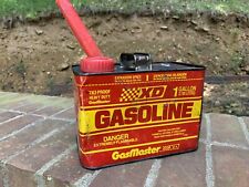 Vintage GasMaster XD One Gallon Tilt-Proof Metal Gas Can Dispenser with Spout picture