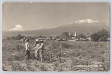 Postcard RPPC Photo Mexico Popocatépetl & Iztaccíhuatl Vintage 1939 picture