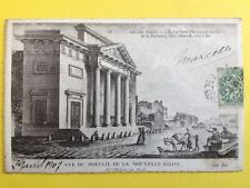 cpa engraving paper vergé OLD PARIS FAUBOURG SAINT HONORED circa 1780 church picture
