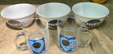 3 ~ Oreo Cookie Ice Cream / Cereal Bowls & 2 Coffee Cups picture