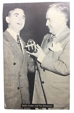 Eddie Cantor and Tom Breneman 1945 by Kellogg Co Postcard picture