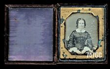 1840s Daguerreotype Pretty Smiling Woman Possible Rel of ALVIN ADAMS Plumbe Shew picture