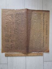 Antique Copy of Declaration Of Independence on Parchment Paper Looks Very Old picture