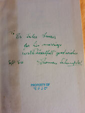 JUDAICA juif kindertransport signed book by Chief Rabbi Solomon Schonfeld picture