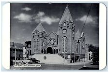 1956 First Baptists Church Building Classic Car Tower Bradenton Florida Postcard picture