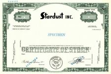 Stardust Inc. - Specimen Stocks & Bonds picture