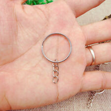 50-300pcs Silver Keyring Blanks Tone Key Chains Split Rings For Link Chain US picture
