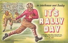Postcard 1951 Football Sports rally day religion AC Press TP24-1726 picture