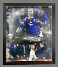 Duncan Ferguson Everton Signed Football Boot In An Acrylic Dome Frame : B picture