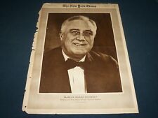 1940 NOVEMBER 10 NEW YORK TIMES PICTURE SECTION - FRANKLIN D. ROOSEVELT- NT 9401 picture