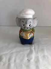 Vtg. Alberta Mold Mouse Chef Cheese Shaker-Ceramic-1977 picture