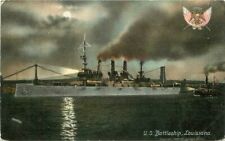 C-1910 US Battleship Louisiana Muller Postcard 21-12884 picture