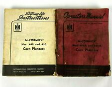Lot 2 McCormick IHC International Harvester Owner's Manuals Corn Planter 449 450 picture