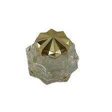 Avon Vintage Empty Miniature Perfume Textured Glass Gold Twist Top Bottle 1/8 oz picture
