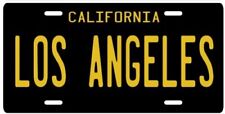 Los Angeles California 1960's Black Aluminum CA License Plate picture