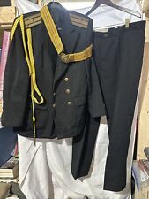 VTG Bulgarian Soviet Naval Officer Uniform Tunic Pants & Dagger Belt Cold War picture