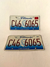 Pair of July  2004 Illinois License Plate #C466065 picture