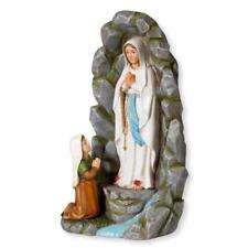 Our Lady of Lourdes with St. Bernadette Grotto 8 Inch Resin Statue picture