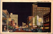 Capitol Street, Jackson, Mississippi - Postcard picture