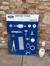 GENUINE Vintage FORD Sign Official Fiesta Tool Shadow Board Garage Man Cave picture