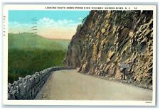 1938 Looking South Down Storm King Highway Hudson River New York NY Postcard picture