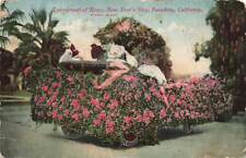 Tournament Of Roses Floral Float Passengers 1913 Antique Pasadena CA VTG  P82 picture