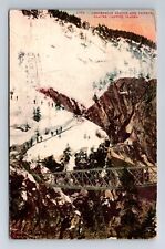 Placer Canyon AK-Alaska, Suspension Bridge & Tunnel, Vintage c1910 Postcard picture