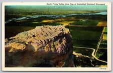 Postcard North Platte Valley Top of Scottsbluff National Monument Nebraska B6 picture