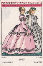 HIGH-LIFE SAMUM Austrian traditional costumes Series VI #594  - 1850 picture