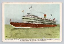 Postcard Christopher Columbus Steamer Ship Chicago Illinois, Antique H10 picture