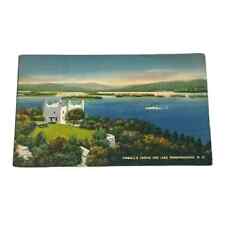 Postcard Kimballs Castle and Lake Winnipesaukee New Hampshire c1943 A582 picture