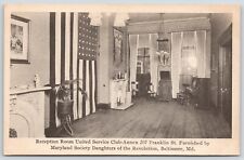 Baltimore MD~Society Daughters of Revolution~Service Club Reception Room~1915 picture