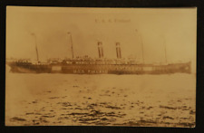 U.S.S. Finland Steamship Vintage RPPC Postcard Ocean Liner Black and White Photo picture