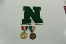 Vintage High School Varsity Letter & 2 Middle School Medals Sports Collectibles picture