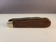  Vintage Kutmaster Utica NY USA Electrician Lineman's Pocket Knife Brown Plastic picture