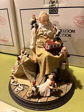 Norman Rockwell's Heirloom Santa Collection 1993 Santa's Helpers Figurine In Box picture